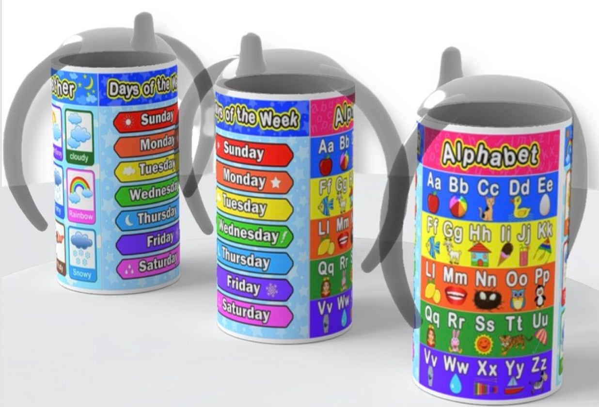 Personalized Learning Pillow & Sippy cups