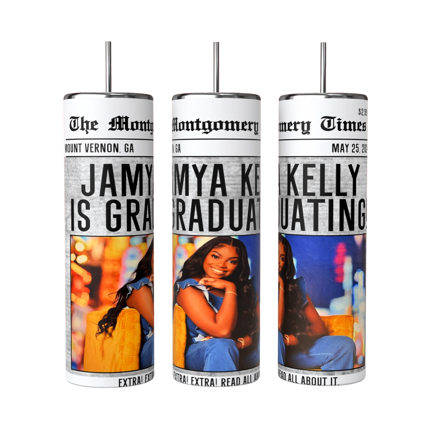 Custom 20 oz Graduation Tumblers