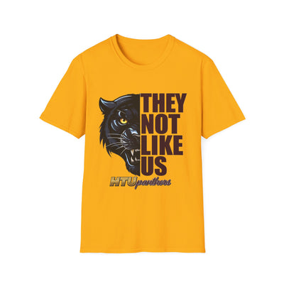 HTU Panthers Unisex Softstyle T-Shirt - "They Not Like Us" Graphic Tee