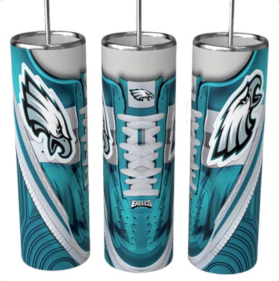 20 oz Football Tumbler