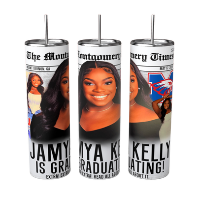 Custom 20 oz Graduation Tumblers