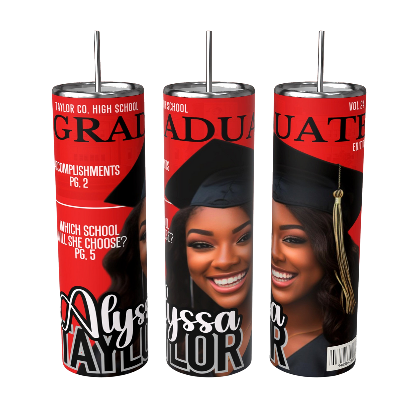 Custom 20 oz Graduation Tumblers