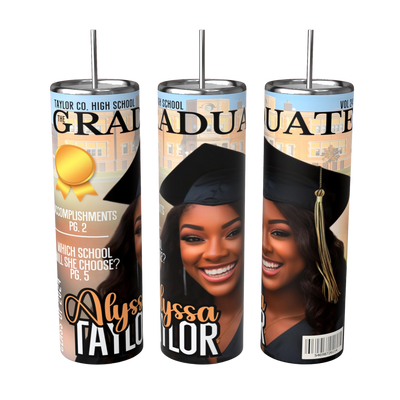 Custom 20 oz Graduation Tumblers