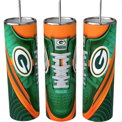 20 oz Football Tumbler