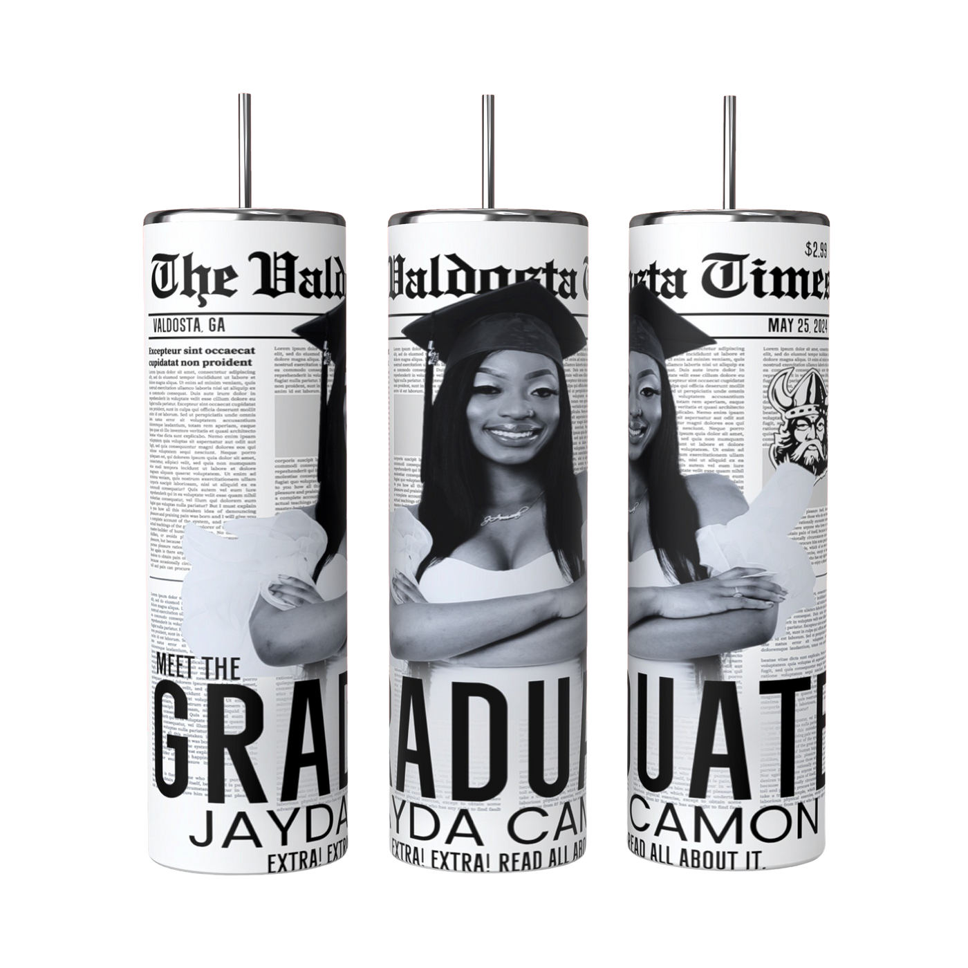 Custom 20 oz Graduation Tumblers