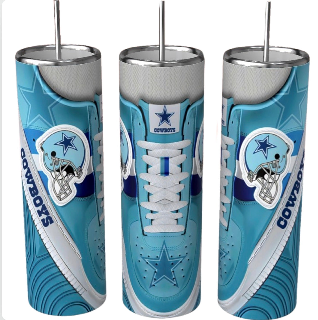 20 oz Football Tumbler