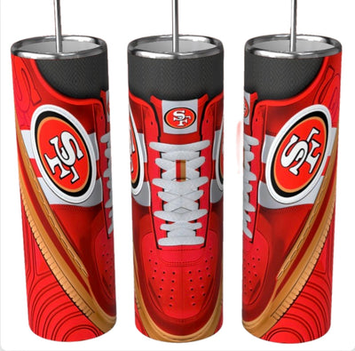 20 oz Football Tumbler