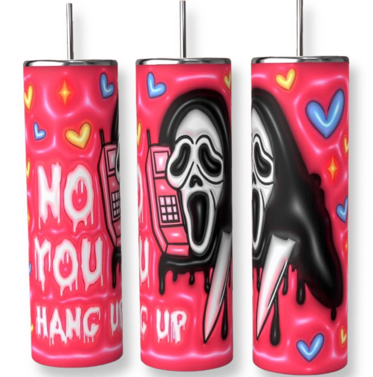 Ghost Face Horror Movie Tumblers