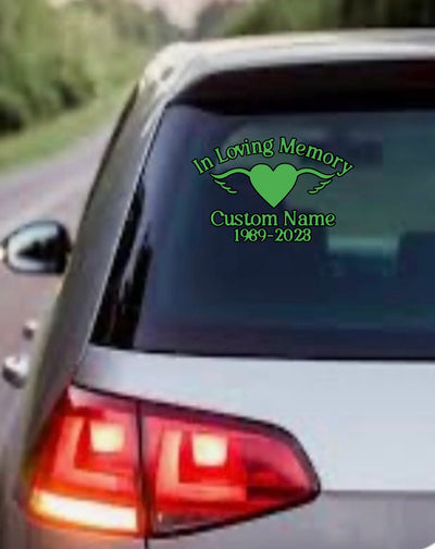 Personalized Memorial Decal