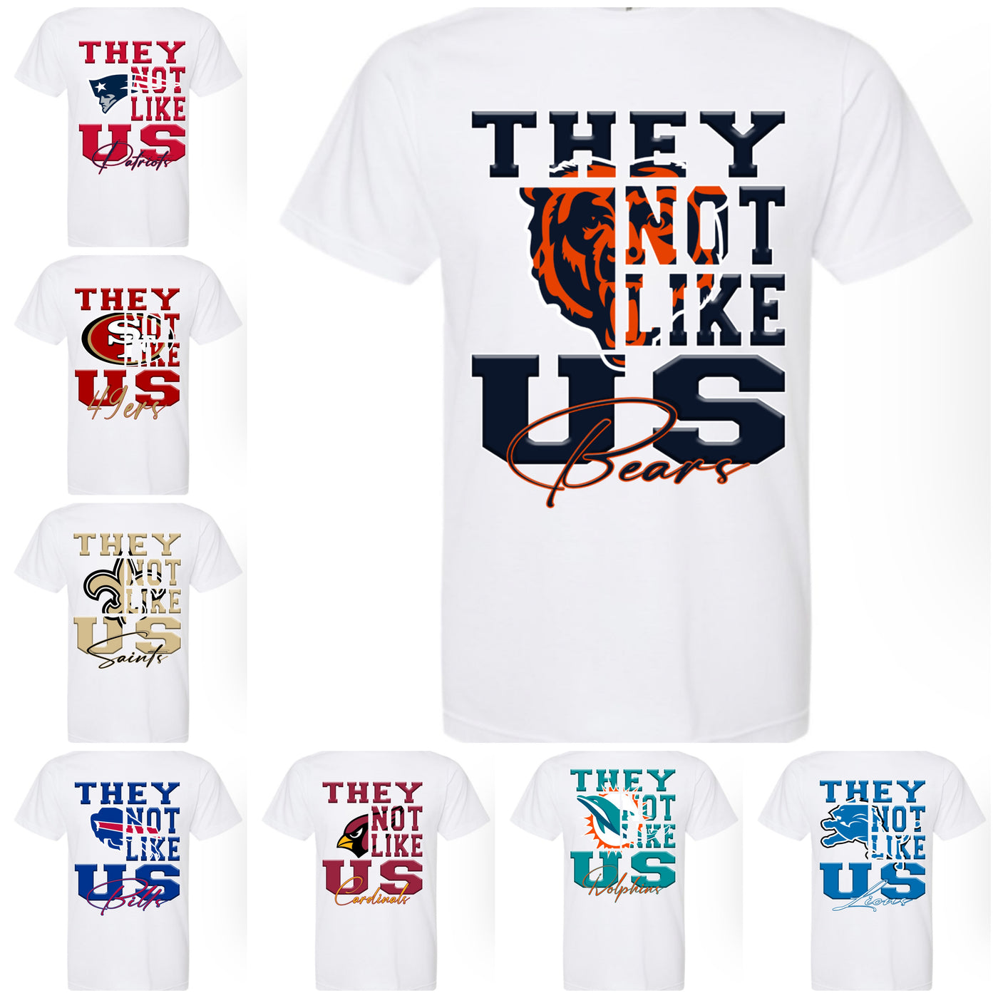 They Not Like Us PNG and Mock up | All 32 teams