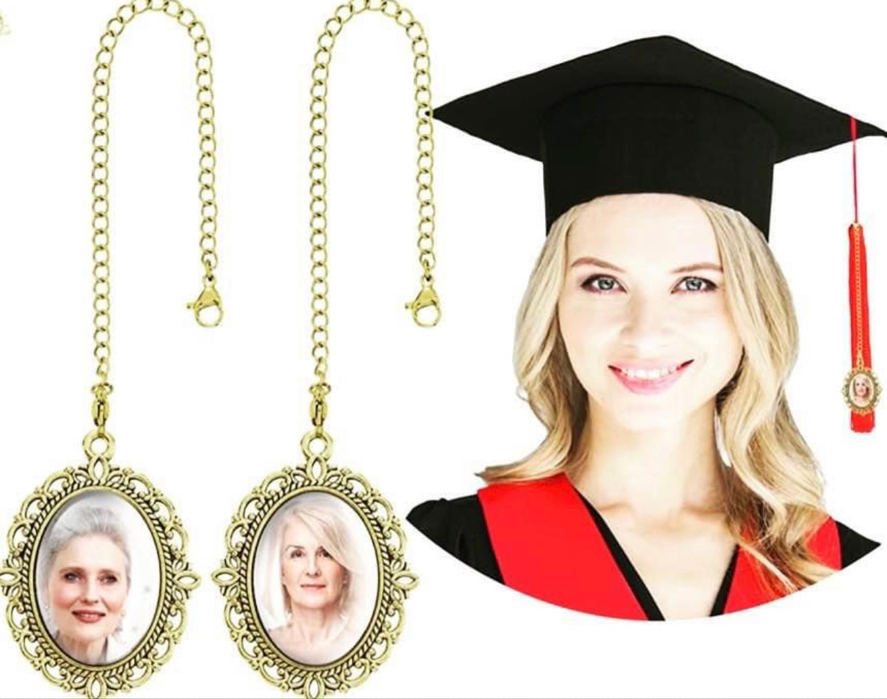 Commemorative Graduation Cap Photo Pendant