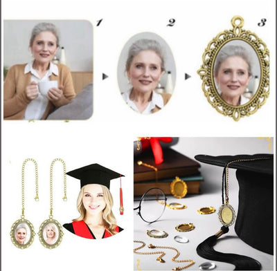 Commemorative Graduation Cap Photo Pendant