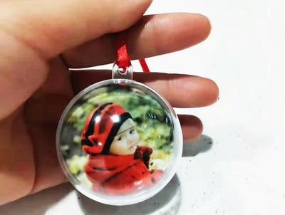 Double sided Christmas Ornament Ball