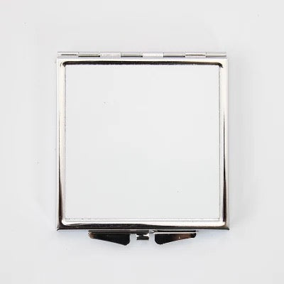 Double sided Sublimation compact mirror