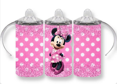 Personalized Sublimated 12 oz Sippy cup w/ two lids