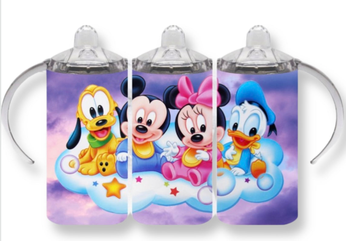 Personalized Sublimated 12 oz Sippy cup w/ two lids