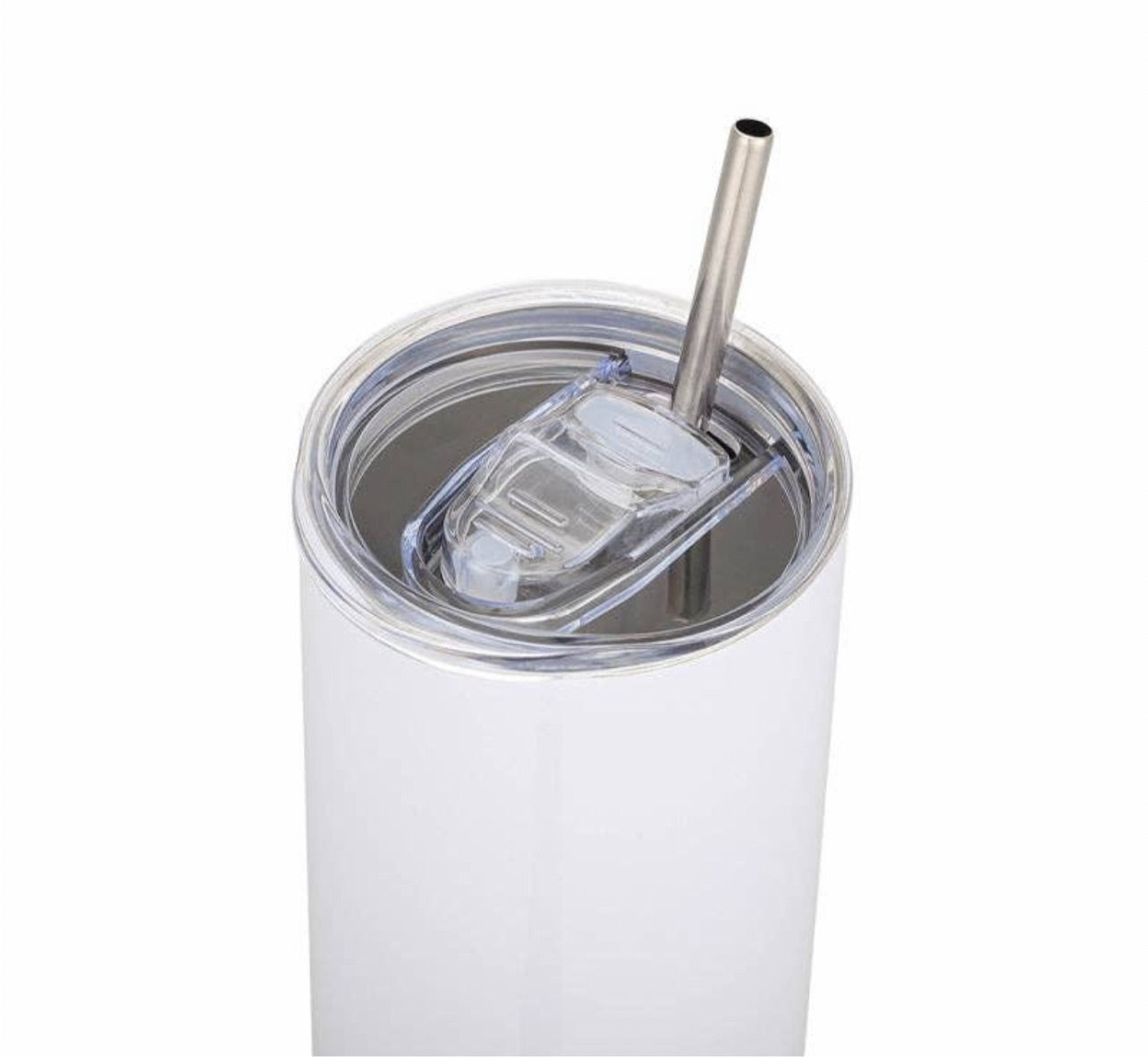 20oz Seamless Tumbler with screw on lid /includes metal and plastic straw